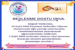 Silivri Çağrıbey Ortaokulu’nda öğle yemeği uygulaması başlıyor