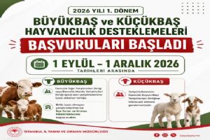 2026 Yılı Hayvancılık Destekleme başvuruları başladı