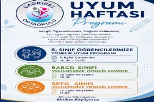 Silivri Çağrıbey Ortaokulu’nda yeni döneme uyum programı