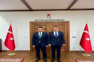 Silivri Belediyesi AK Parti Grup Başkan Vekili Yazıcı’dan Kaymakam Murat Eren’e hayırlı olsun ziyareti