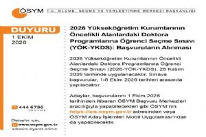 2026-YÖK-YKDS başvuruları başladı