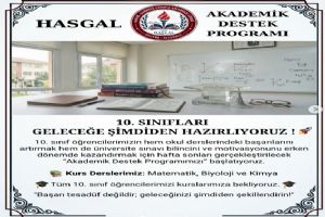 Silivri Hasan Sabriye Gümüş Anadolu Lisesi'nde 10. sınıflara akademik destek