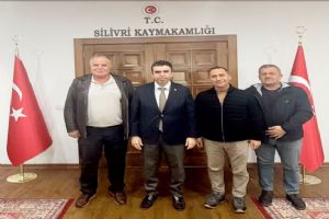 Silivri Ortaköy Muhtarı Yaman ve Azalarından Kaymakam Eren’e ziyaret