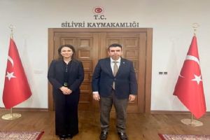 Silivri’nin Yeni İlçe Sağlık Müdüründen Kaymakam Eren’e ziyaret