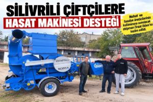 link Silivrili Çiftçilere Hasat Makinesi Desteği