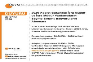 link İcra Müdürü Ve Müdür Yardımcılığı Sınavı başvuruları başladı
