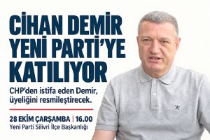 link Silivri Belediye Meclis Üyesi Cihan Demir, CHP’den sonra Yeni Parti’ye katılıyor