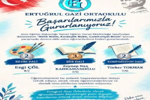 link Silivri Ertuğrul Gazi Ortaokulu öğrencilerinden üç farklı dalda gururlandıran başarı