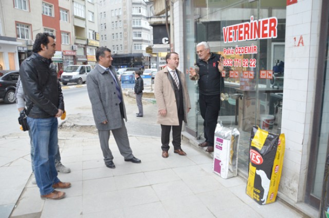 Işıklar, devam eden calısmaları denetledi
