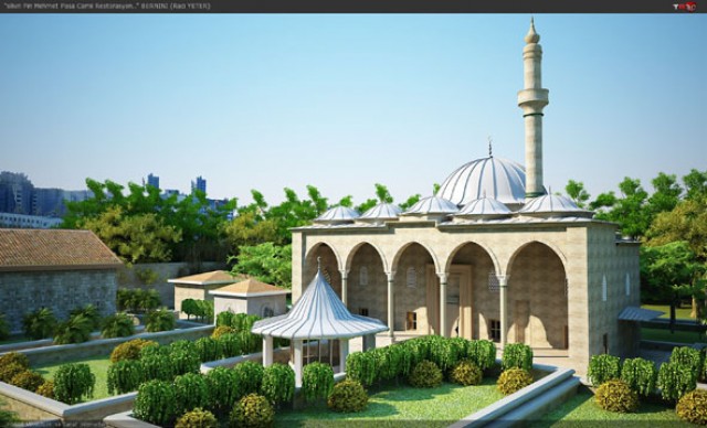 Piri Mehmet Paşa Cam i’nde restorasyon başladı