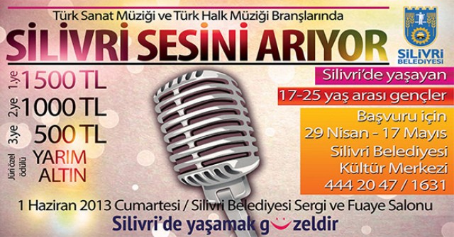 Silivri Belediyesinden ses yarışması