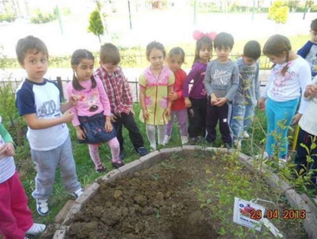 Yıldızlar sınıfının minik bahçıvanları