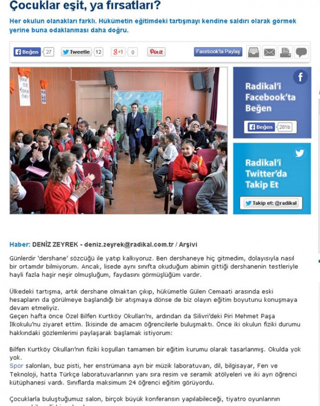 Piri Mehmet Paşa Radikal’de