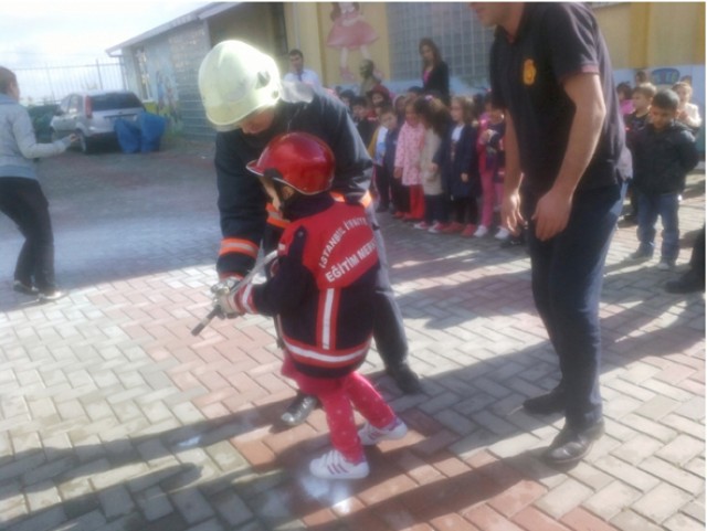 Erguvan’da yangın tatbikatı