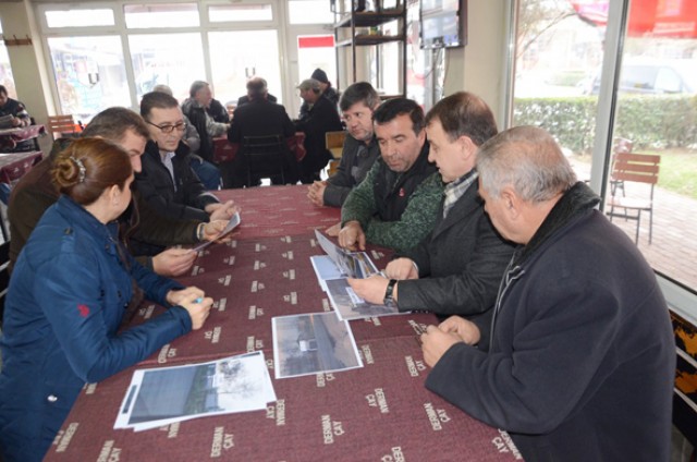 Açılışa esnaflarla hazırlık