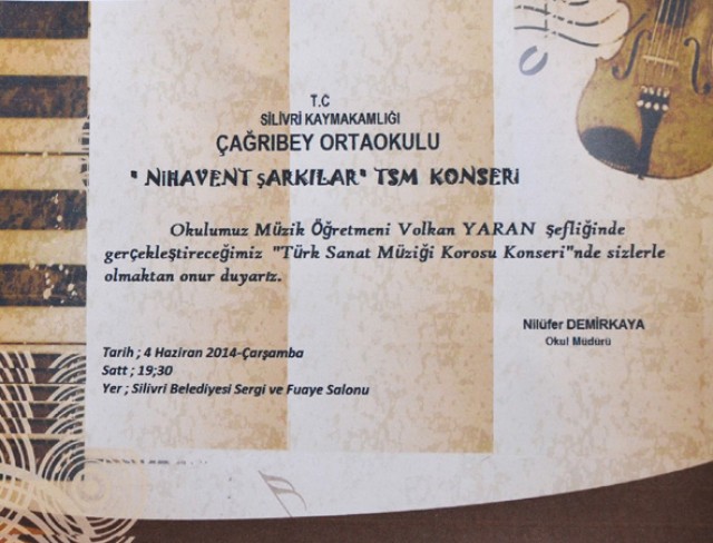 Nihavent Şarkılar TSM konseri bugün