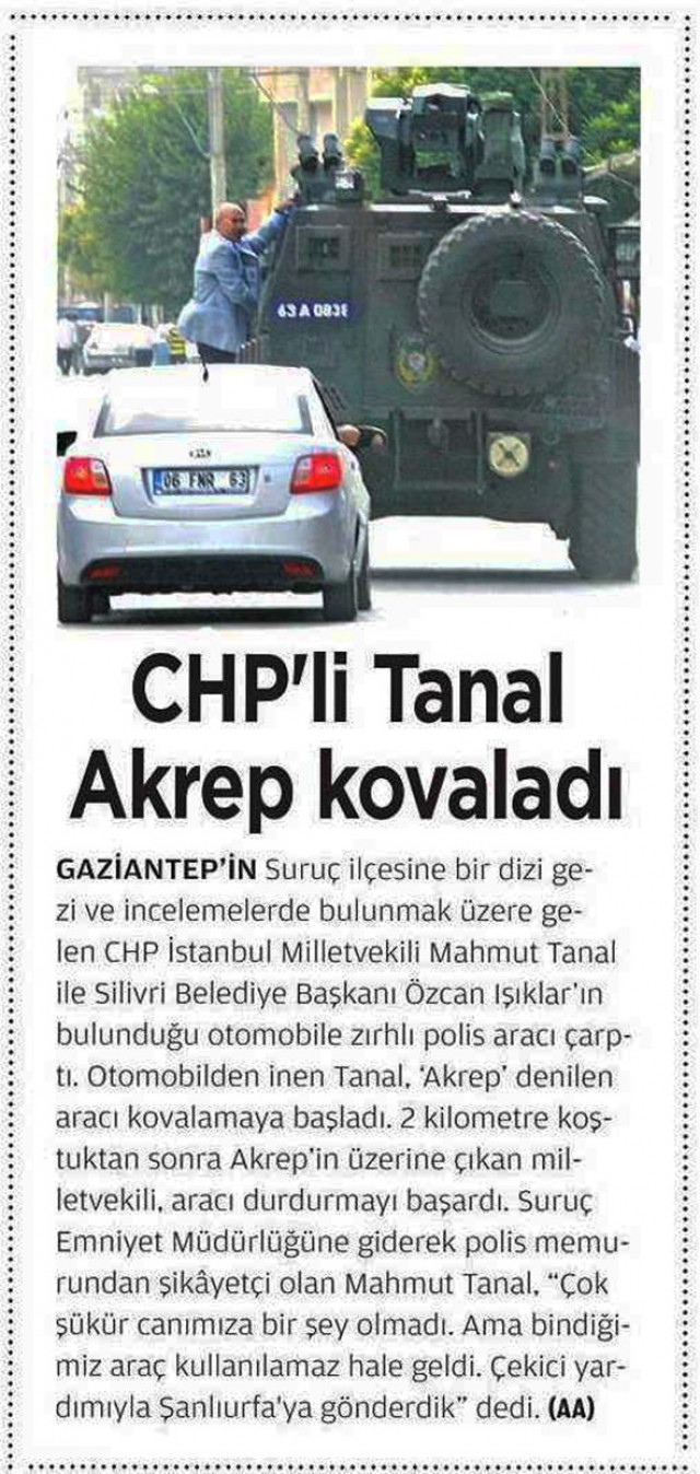 Işıklar, Suruç’ta tehlike atlattı