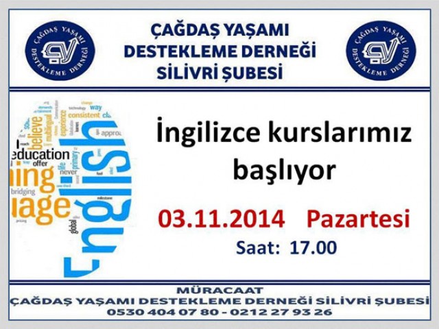 ÇYDD’den İngilizce kursları