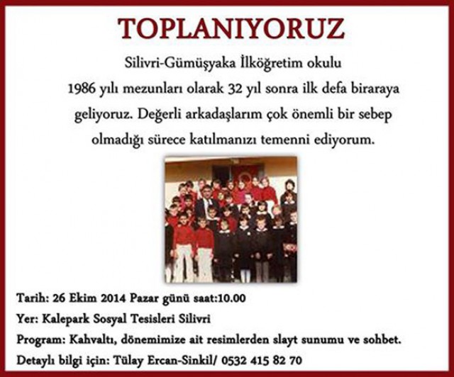 Gümüşyaka mezunları buluşuyor