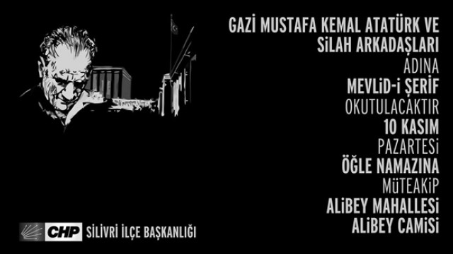 CHP'den Atatürk için mevlit