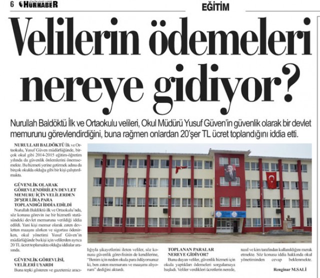 Güvenlik personeli alana kadar kapı görevi verdik