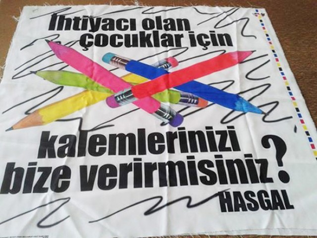 Kalemlerinizi lütfen bize verir misiniz?
