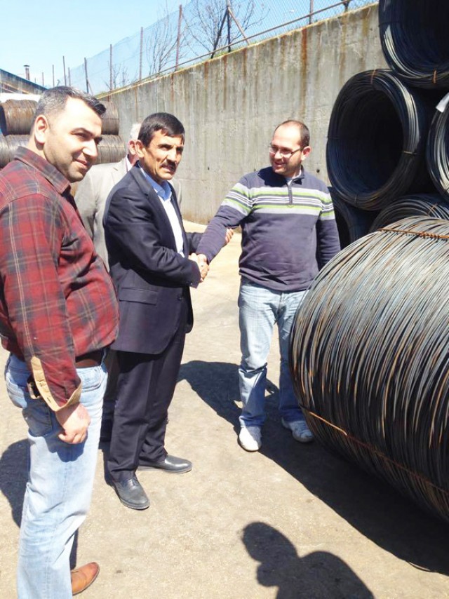 Erdem Karakoç, sanayi esnafını ziyaret etti