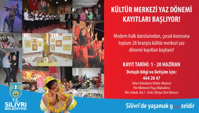 Kültür Merkezi kursları başlıyor