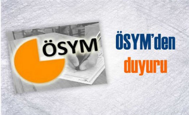 2015 ÖSYS adaylarına duyuru