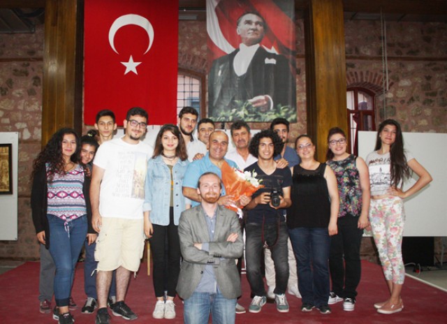 Saban, Silivri’de genç tiyatrocularla buluştu