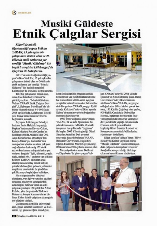 Musiki Güldeste Arcadia Vita dergisinde