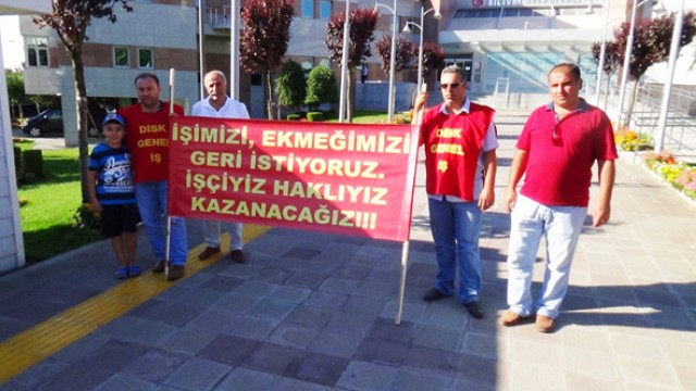 “Sebepsiz yere işten atıldık” eylemi