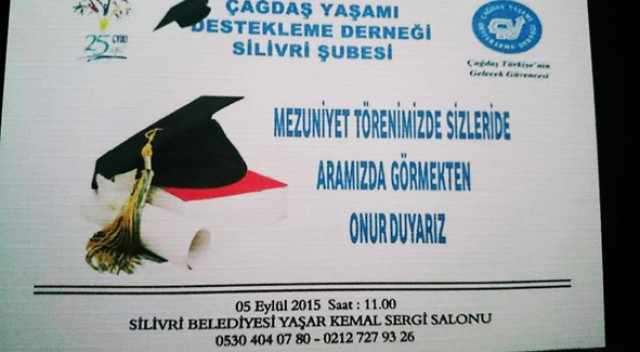 ÇYDD Mezuniyet Töreni yarın...