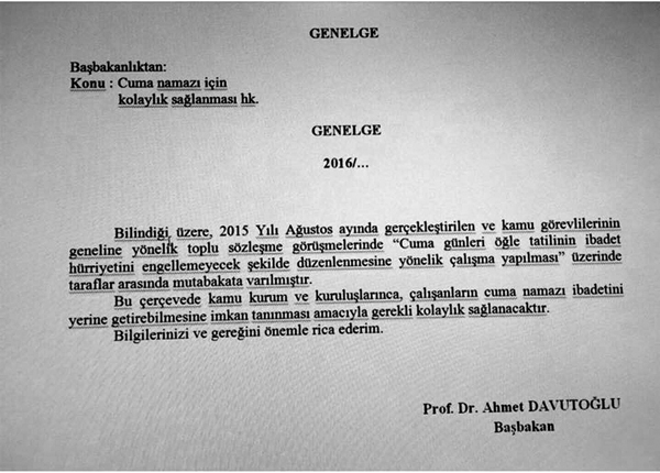 Cuma mesaisine namaz ayarı