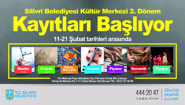 Kültür Merkezi ikinci dönem kayıtları başlıyor