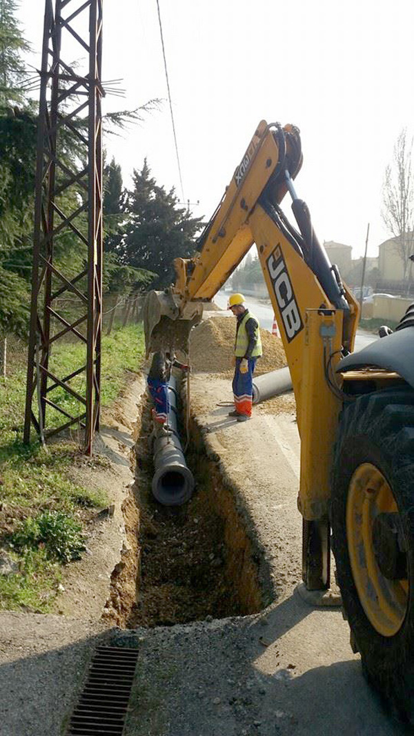 Selimpaşa Ortaköy arasına yağmur suyu hattı