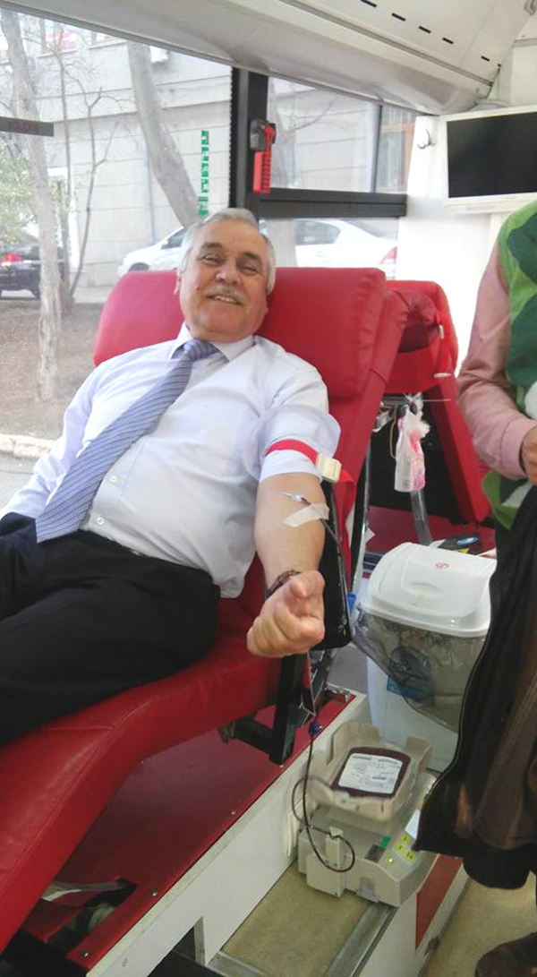 Şoförler Kan bağışında bulundular