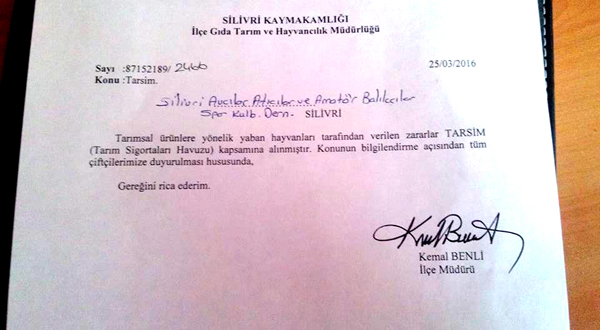 Yaban hayvan zararları sigorta kapsamında