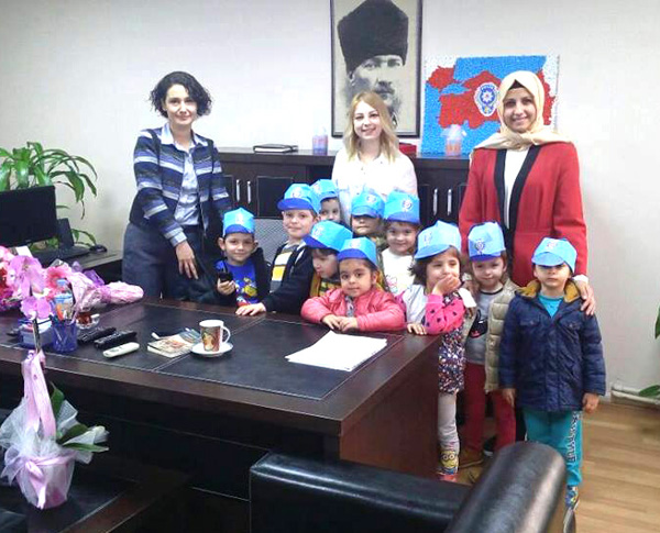 Maşalacı miniklerinden Polis Haftası ziyareti