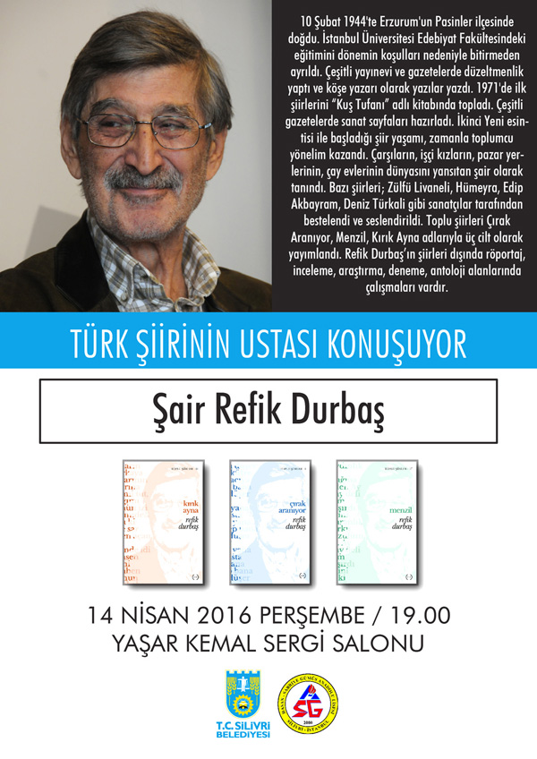 Şair Refik Durbaş bu akşam Silivri’de