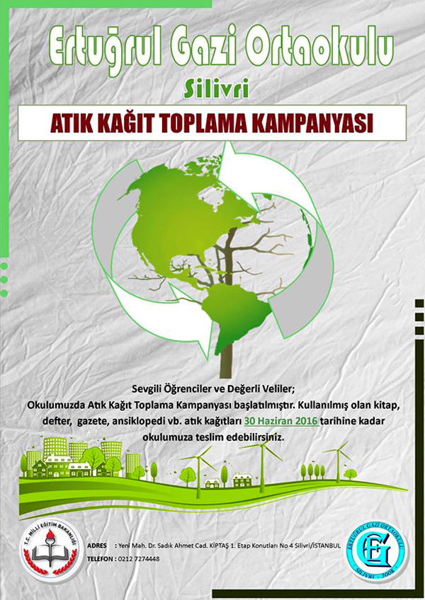 Ertuğrul Gazi’den Atık Kâğıt Kampanyası