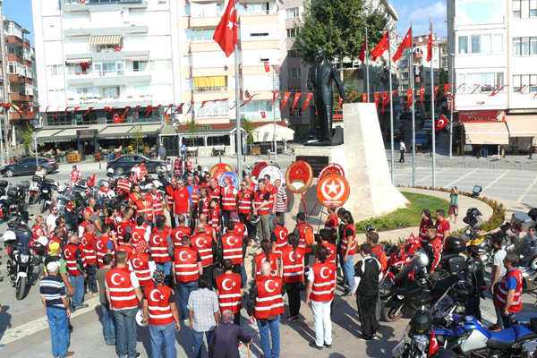 Trakya Motosiklet Kulüplerinden zafer sürüşü