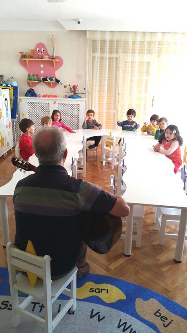 Liderim Anaokulu’nda müzik dersleri bir başka güzel
