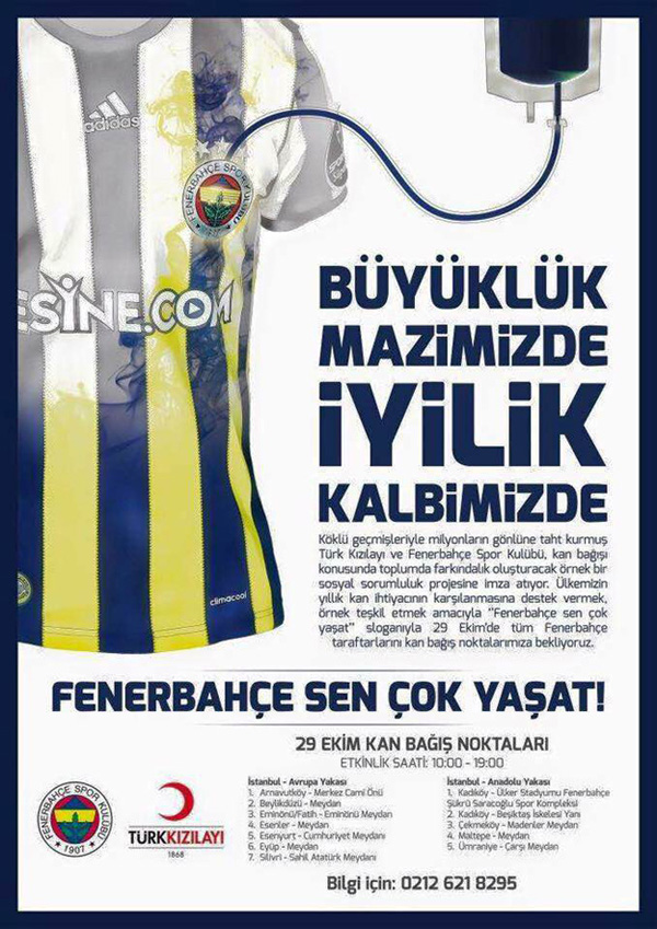 Fenerbahçe’den kan bağışı daveti
