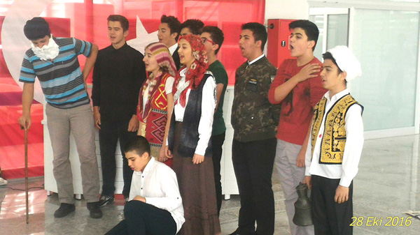 Havacılık Lisesinde 29 Ekim kutlaması