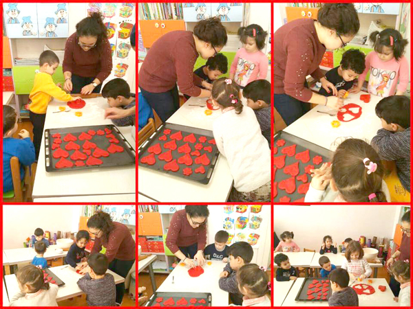 Yıldız çocuklarından sevgi kurabiyeleri