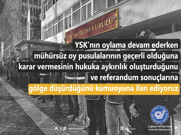 “Seçim sonuçları şaibe altında bırakıldı”