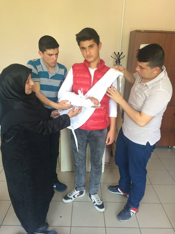 Sarıbekir öğrencileri ilkyardım eğitimi aldı