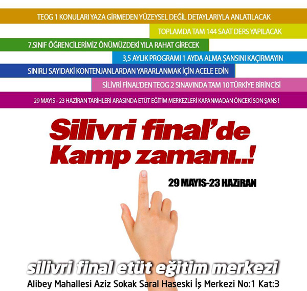 Silivri Final’de kamp zamanı
