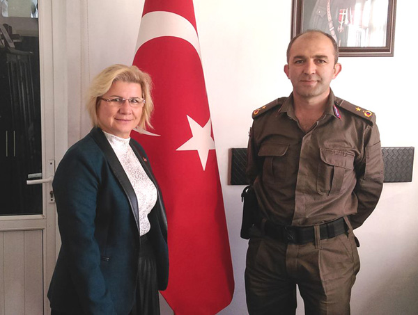 Avlu’dan İlçe Jandarma Komutanına ziyaret
